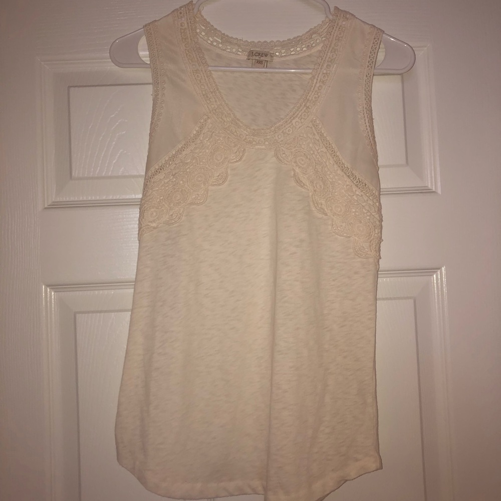 Cream cotton tank